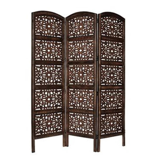 Panel Folding Room Divider - Brown