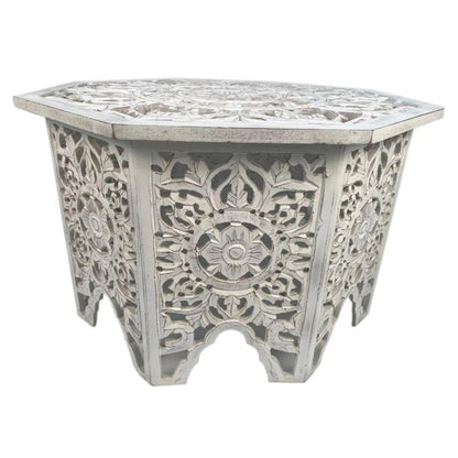 Carved Floral Coffee Table