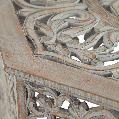 Carved Floral Coffee Table