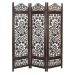 Panel Folding Room Divider - Brown