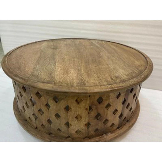 Solid Wood Coffee Table - Light Brown